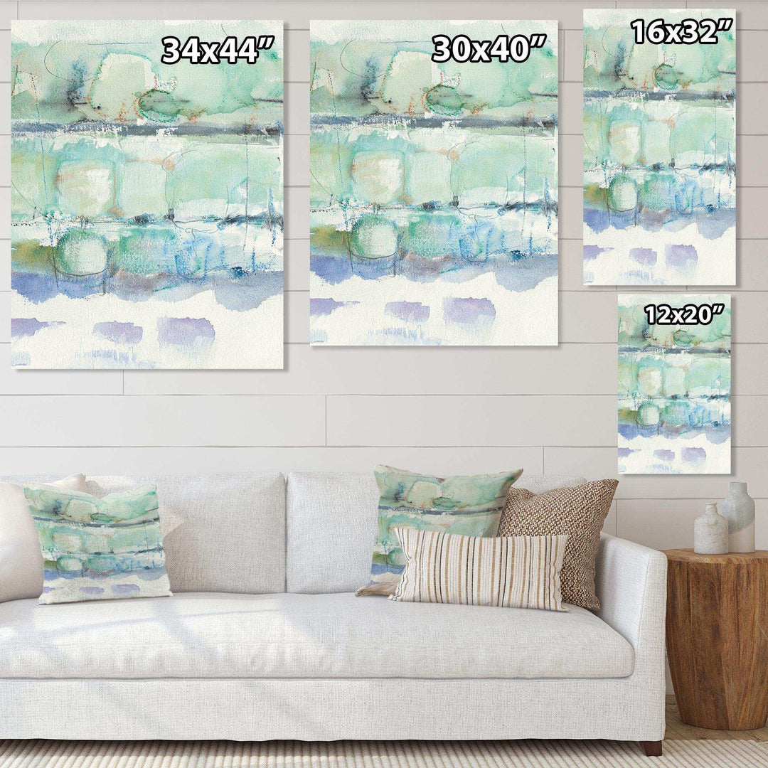 Blue Abstract Panel I - Modern Canvas Wall Art