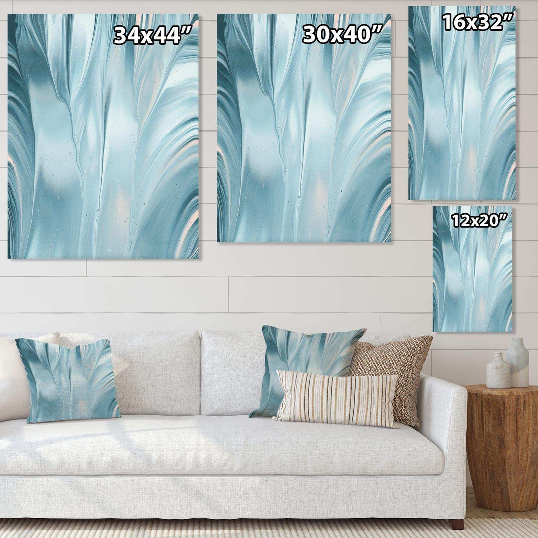 Blue Modern Water III - Modern Canvas Wall Art