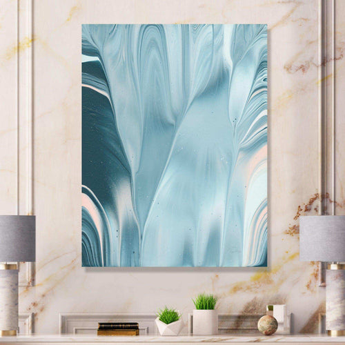 Blue Modern Water I - Modern Bedroom Wall Art