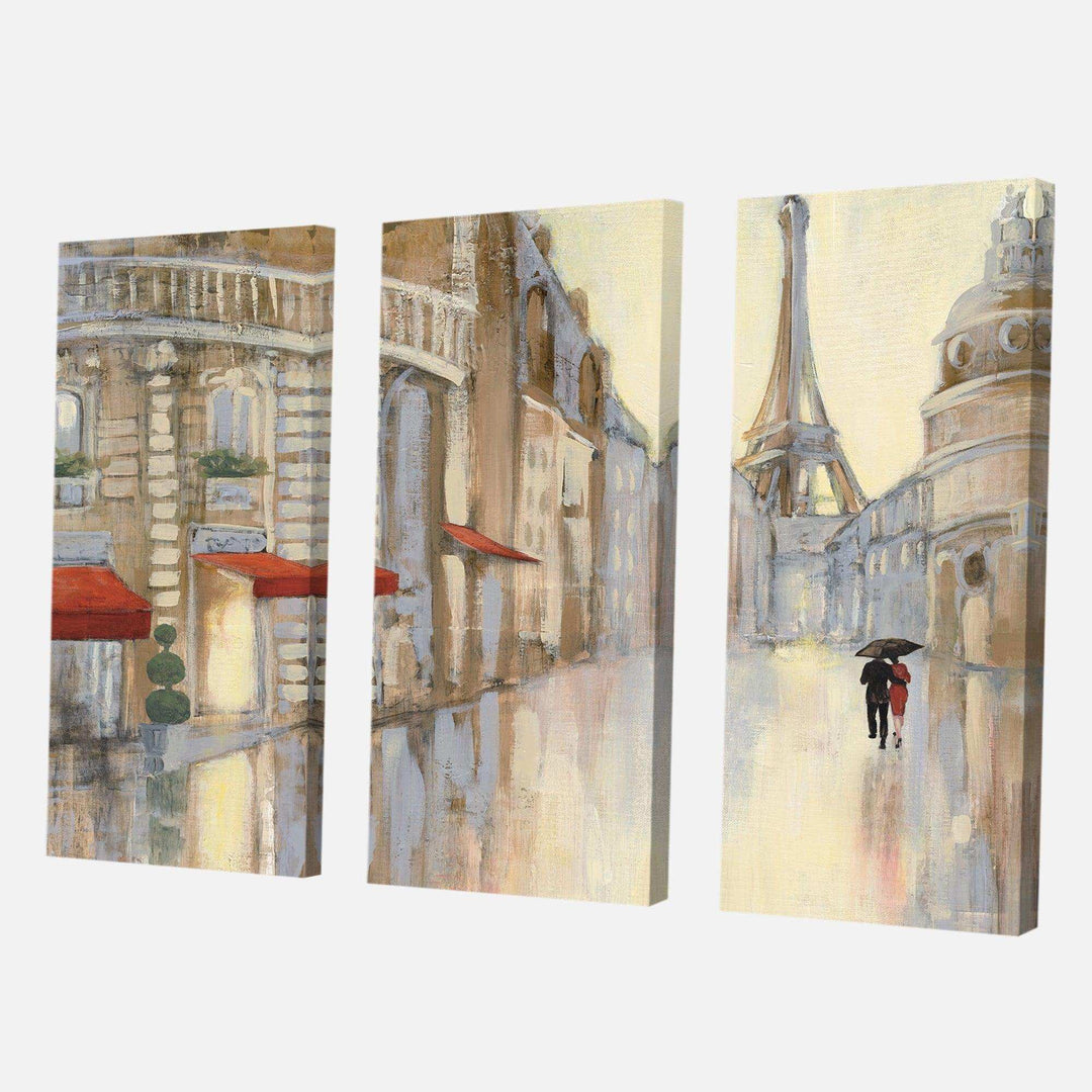Love in Paris III - Romantic Multi-Panels Wall Art 3 Prints