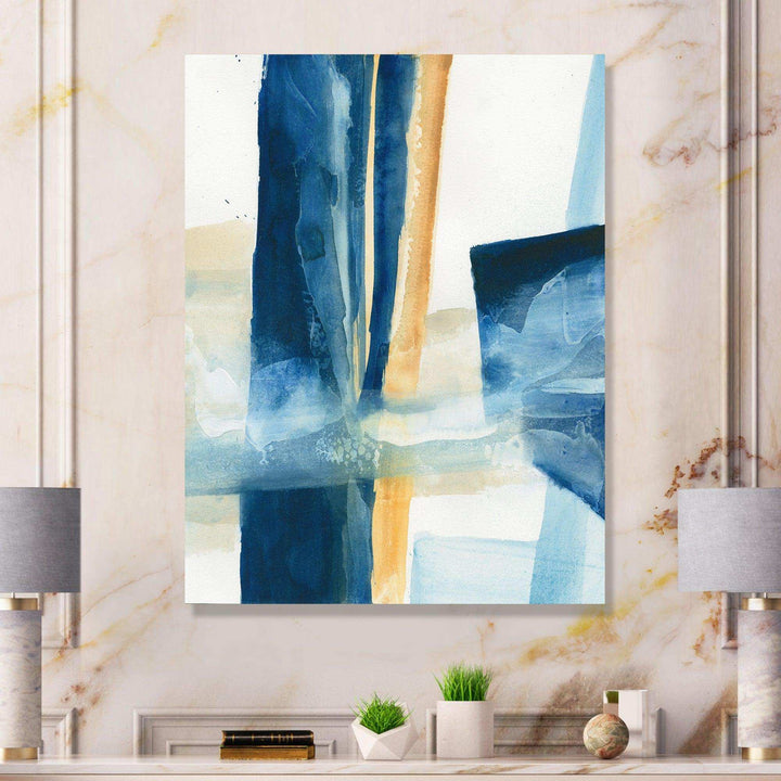 Indigo Panel IV - Modern Wall Art Prints