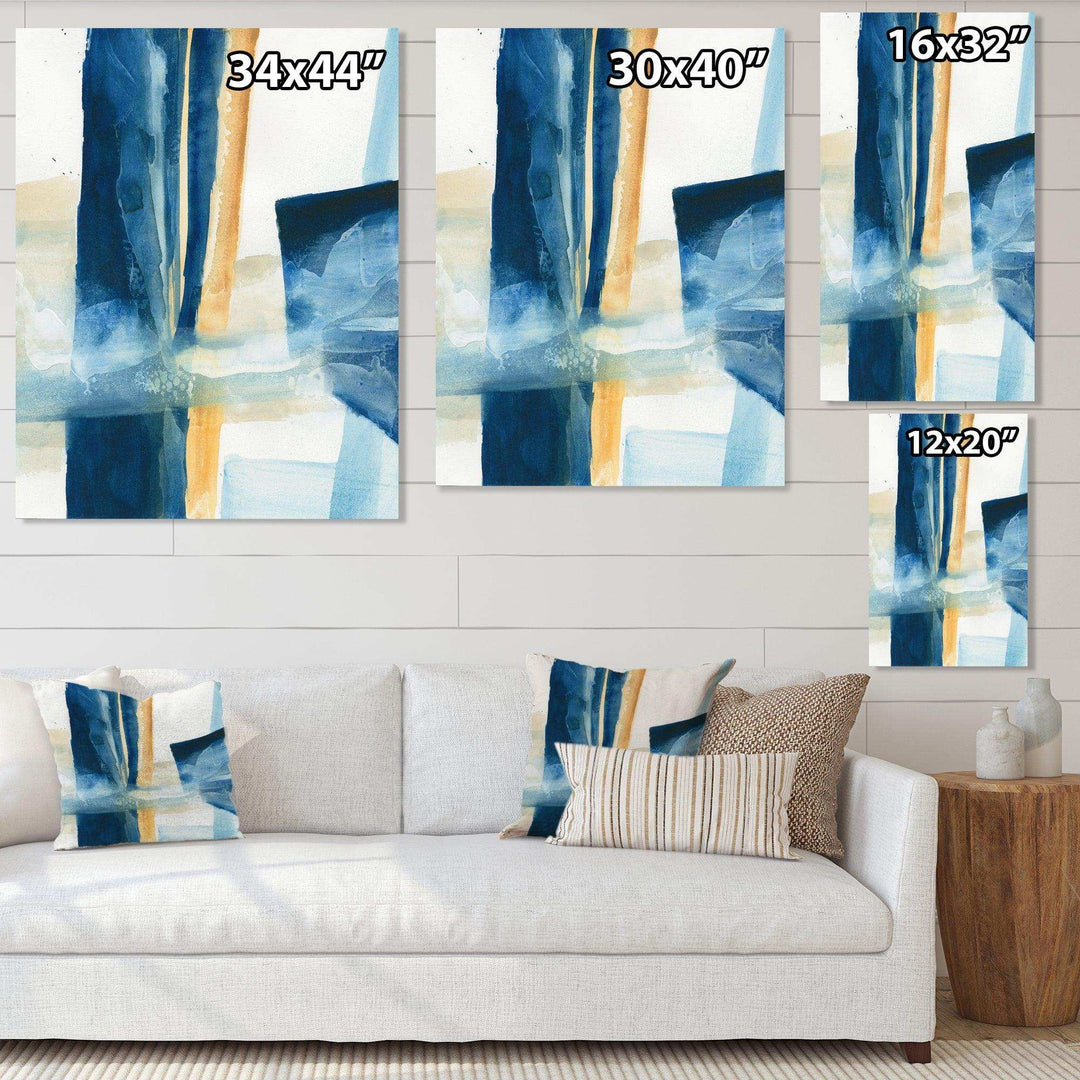 Indigo Panel IV - Modern Wall Art Prints