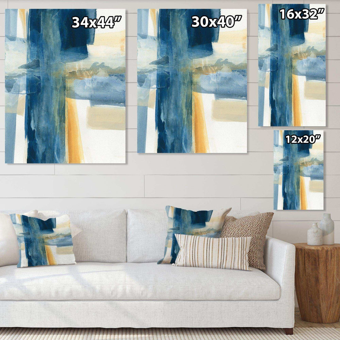 Indigo Panel VI - Modern Wall Art Prints