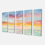 Pastel Pink And Blue Clouds Multi-Panels