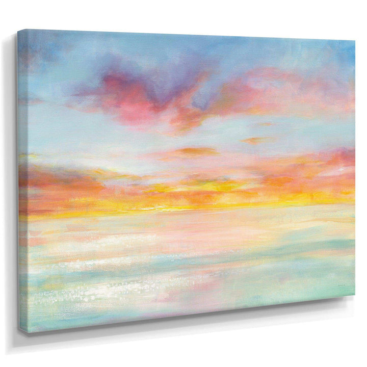 Pastel Pink And Blue Clouds - Nautical &amp; Coastal Wall Art Prints
