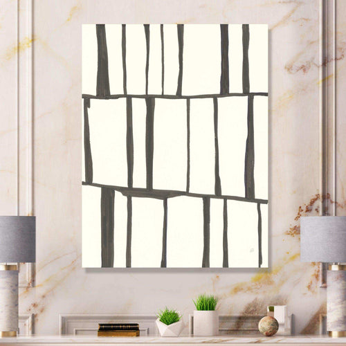 minimalist black and white I - Mid-Century Modern Living Room Wall Decor