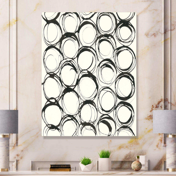 minimalist black and white II - Mid-Century Modern Bedroom Wall Art