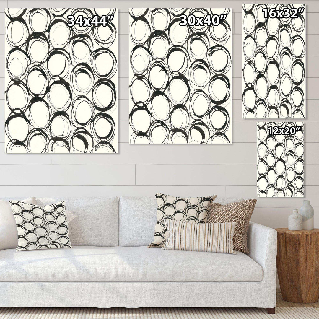 minimalist black and white II - Mid-Century Modern Bedroom Wall Art