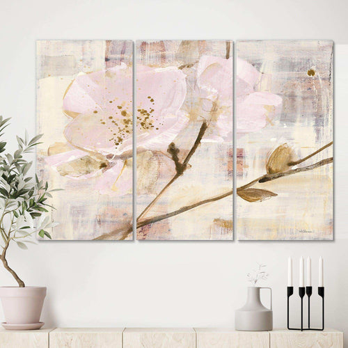Elegance I Pink - Shabby Chic Multi-Panels Bedroom Wall Art