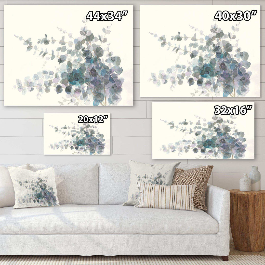 Grey Watercolor Flower II - Traditional Canvas Wall Art
