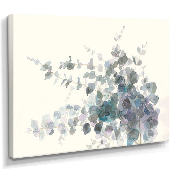 Grey Watercolor Flower II - Traditional Canvas Wall Art