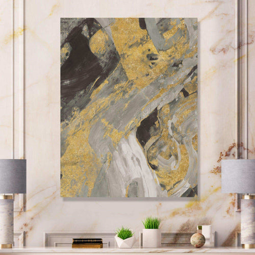 Marble Gold and Black - Modern Wall Art Prints