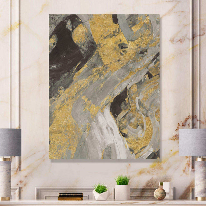 Marble Gold and Black - Modern Wall Art Prints