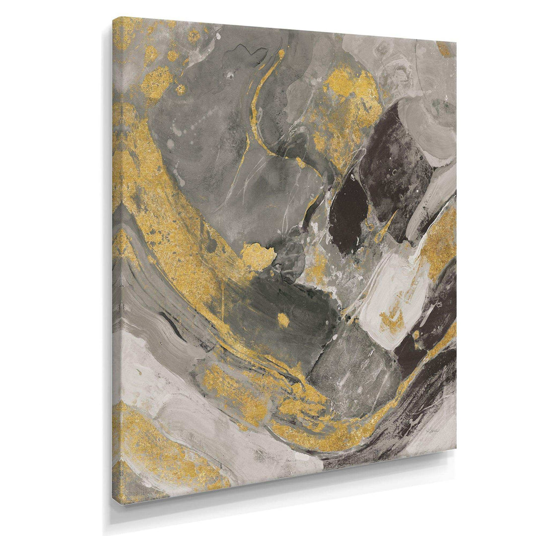 Marble Gold and Black II - Modern Living Room Wall Decor