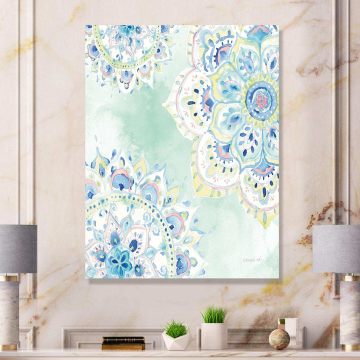 Watercolor mandalas IV - Farmhouse Canvas Wall Art