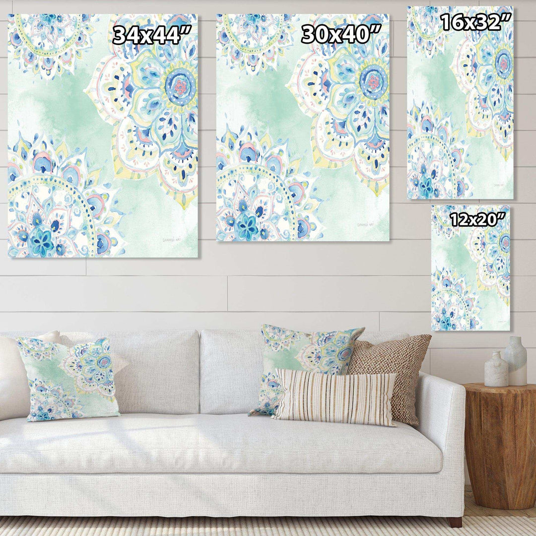Watercolor mandalas IV - Farmhouse Canvas Wall Art