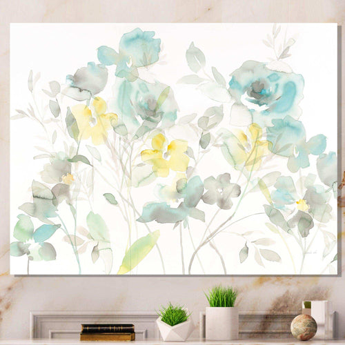 Aqua Rose Natural Element - Traditional Wall Art Prints