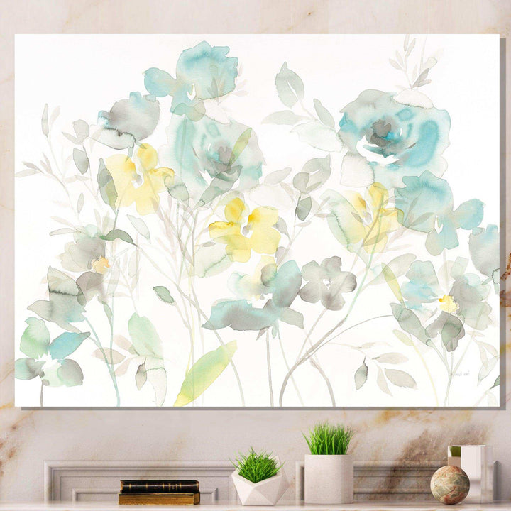 Aqua Rose Natural Element - Traditional Wall Art Prints