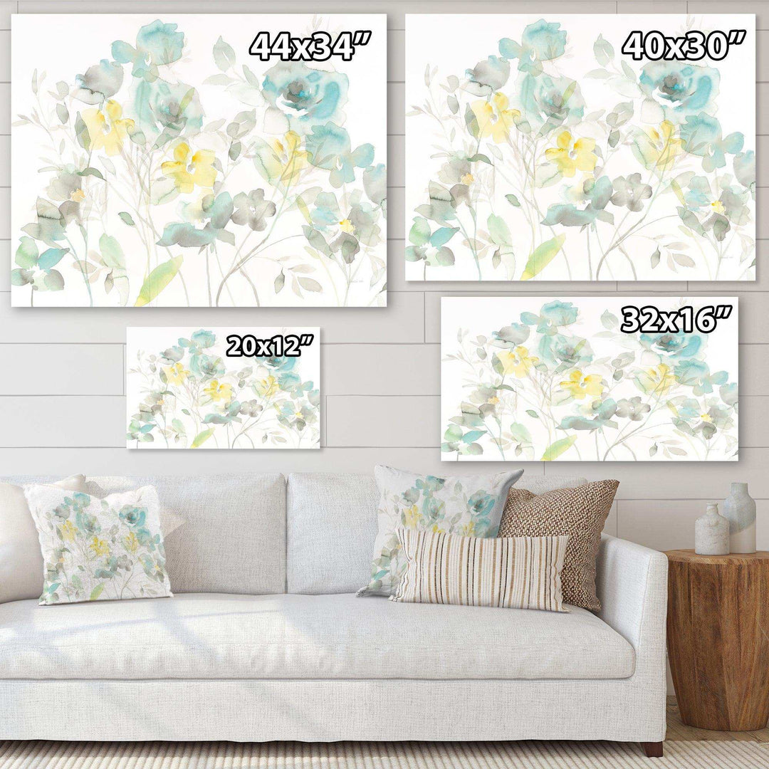 Aqua Rose Natural Element - Traditional Wall Art Prints