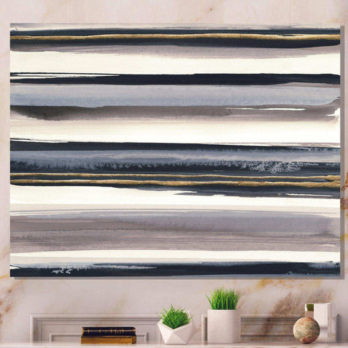 Gold Watercolor Amethyst I - Modern Wall Art Prints