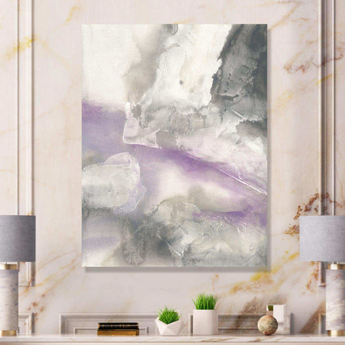 Watercolor Minimal Purple Tones I - Farmhouse Canvas Wall Art