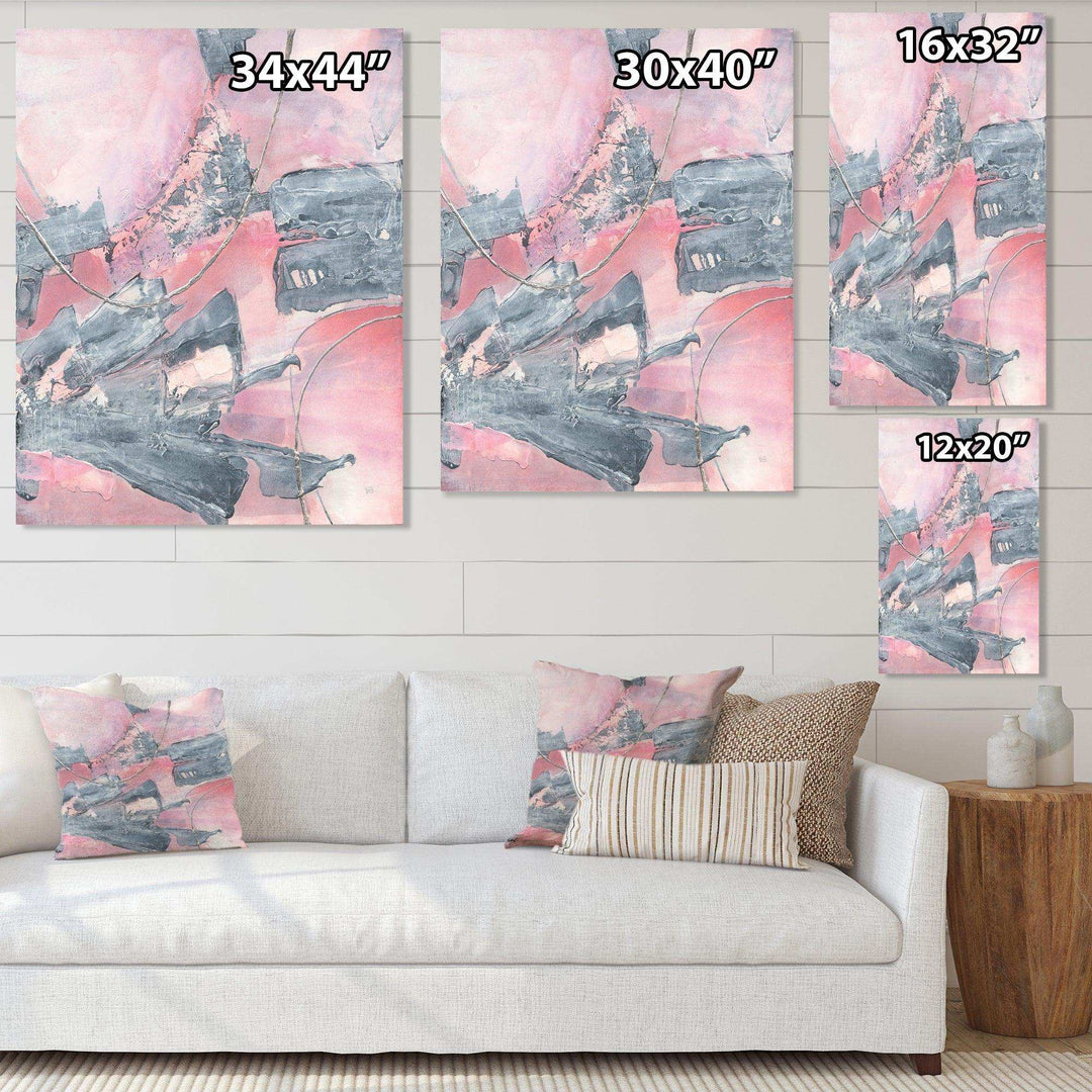 Durty Shabby Pink Blush III - Shabby Chic Wall Art Prints
