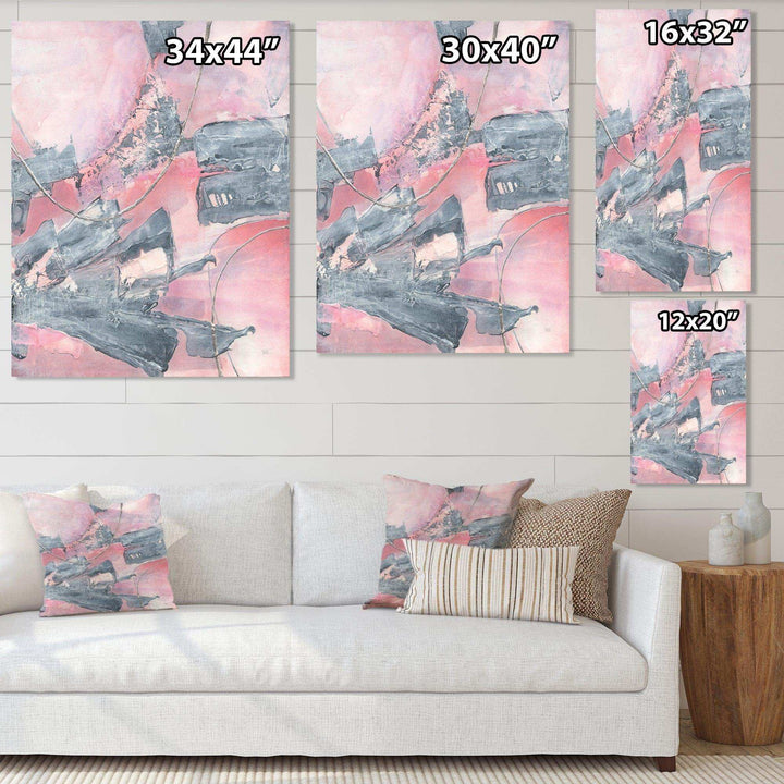 Durty Shabby Pink Blush III - Shabby Chic Wall Art Prints