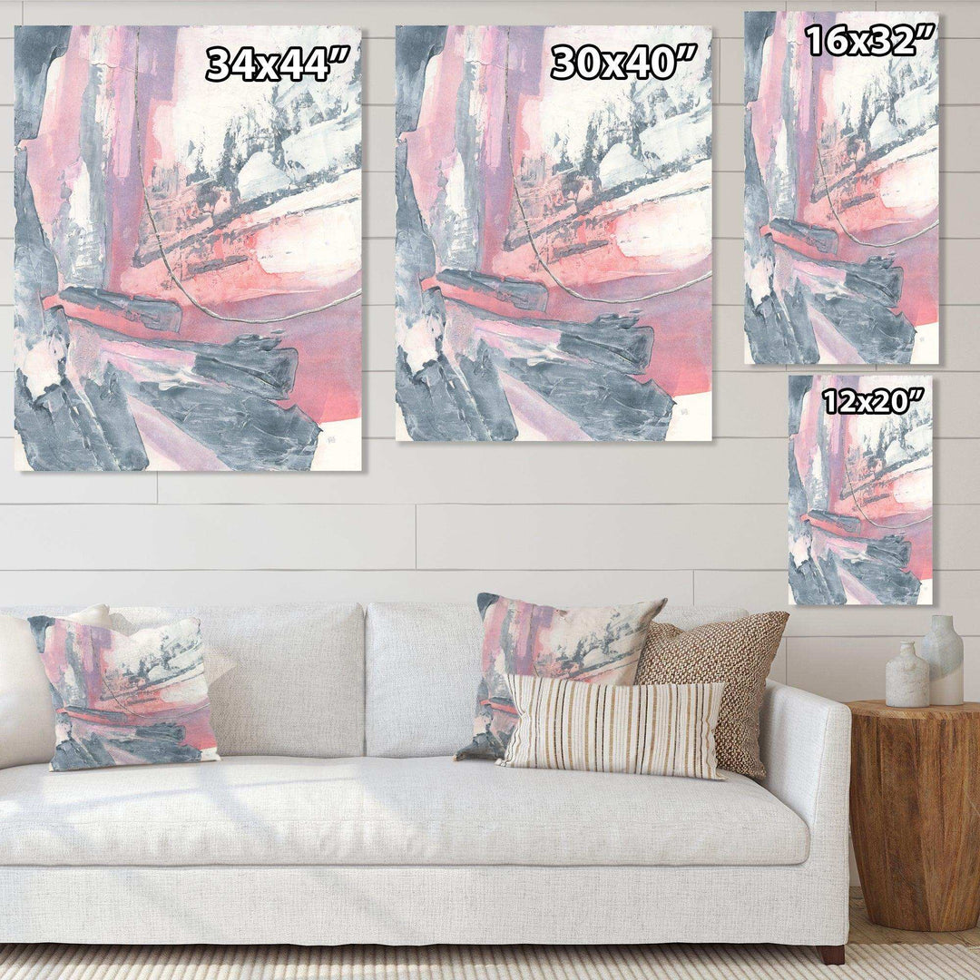 Durty Shabby Pink Blush I - Shabby Chic Bedroom Wall Art