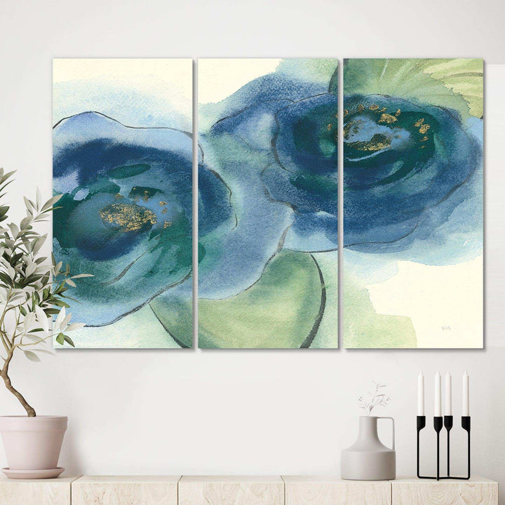 Ocean Mineral Waves - Beach Multi-Panels Wall Art 3 Prints