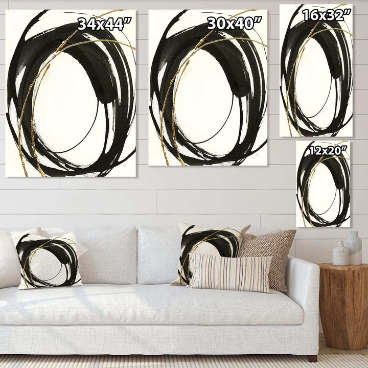 Gold Glamour Circle I - Posh &amp; Luxe Wall Art Prints