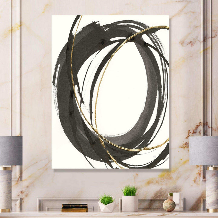 Gold Glamour Circle IV - Posh &amp; Luxe Wall Art Prints