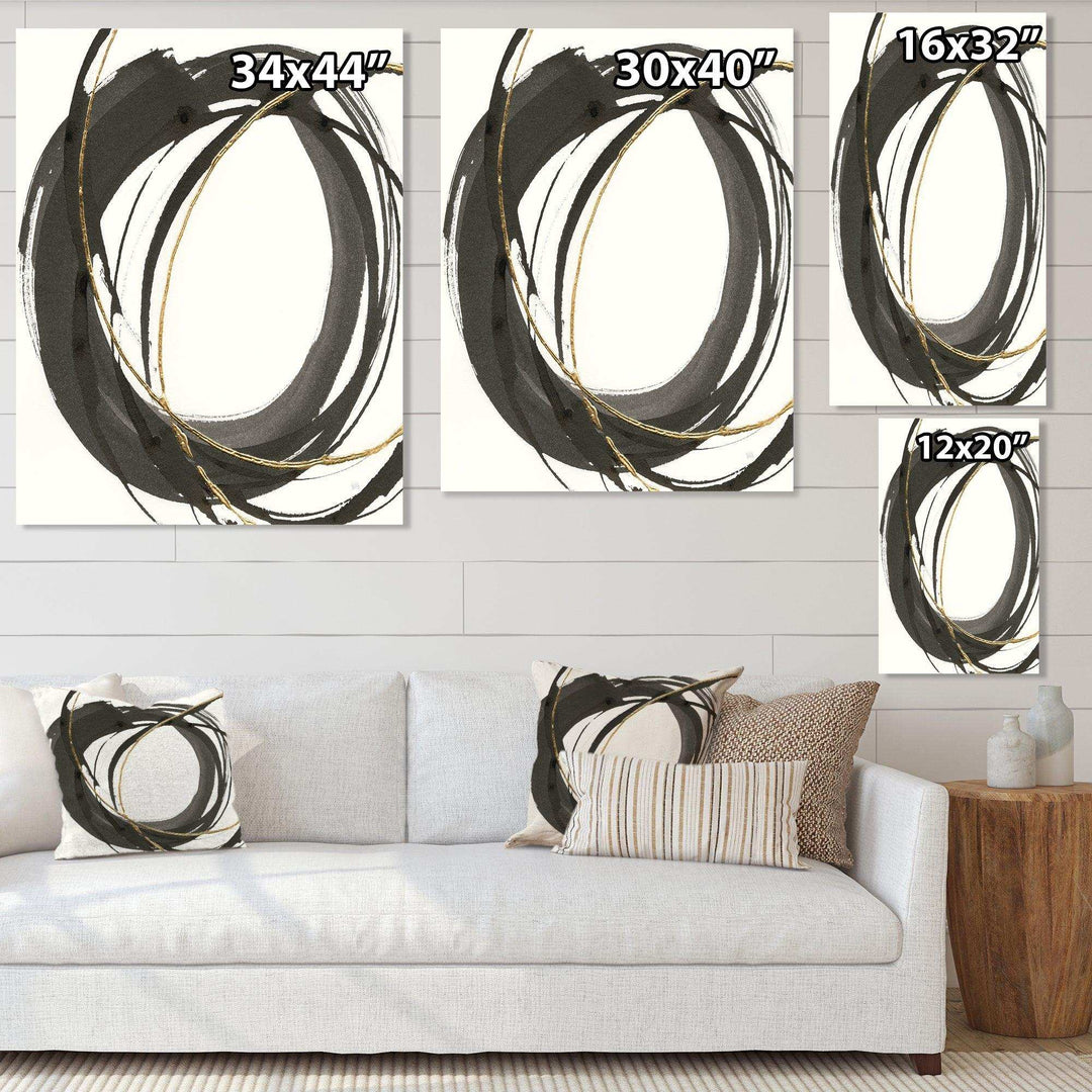 Gold Glamour Circle IV - Posh &amp; Luxe Wall Art Prints