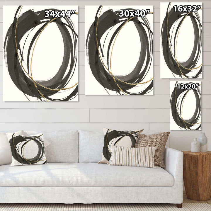 Gold Glamour Circle IV - Posh &amp; Luxe Wall Art Prints