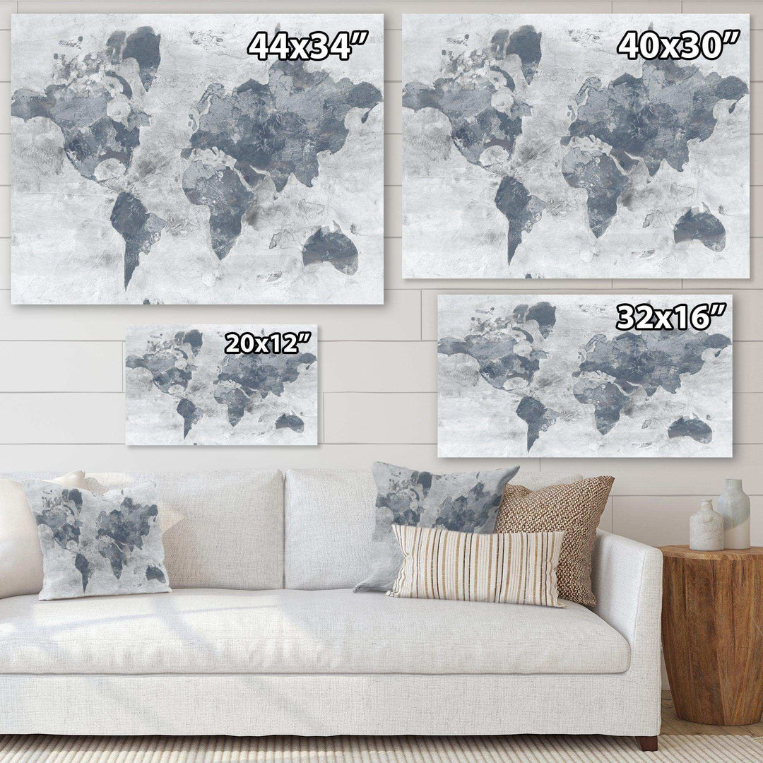 Golden Grey World Neutral - Traditional Wall Art Prints