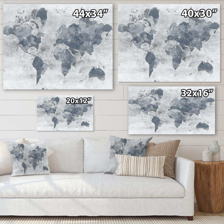 Golden Grey World Neutral - Traditional Wall Art Prints