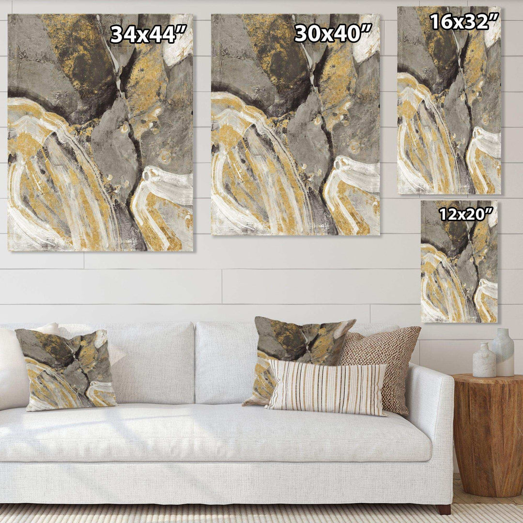 Glam Phoenix Neutral - Modern Canvas Wall Art