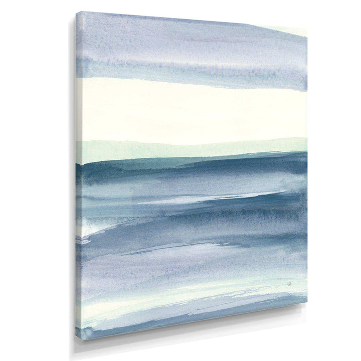 Mint Indigo Dawn I - Farmhouse Living Room Wall Decor