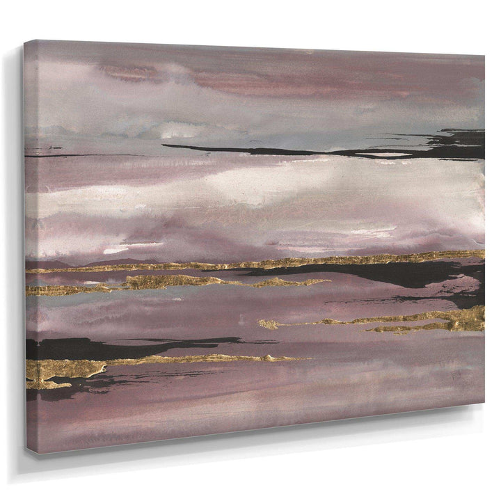 Purple Glam Storm III - Modern Bedroom Wall Art