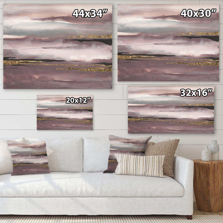 Purple Glam Storm IV - Modern Wall Art Prints