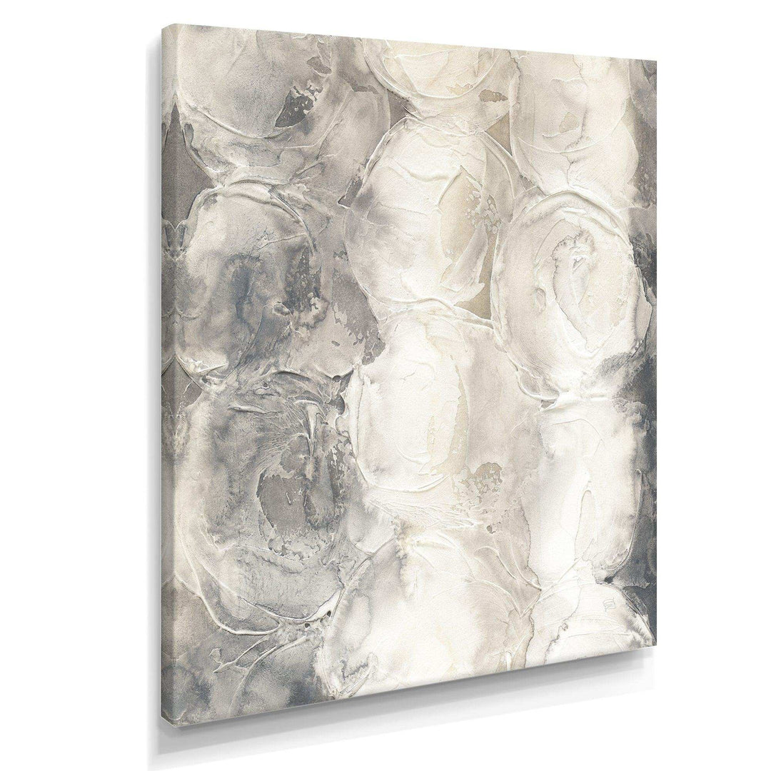 Gray Circles I - Modern Living Room Wall Decor