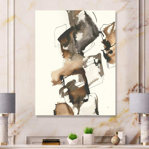 Gold Glam Squares II - Modern Living Room Wall Decor