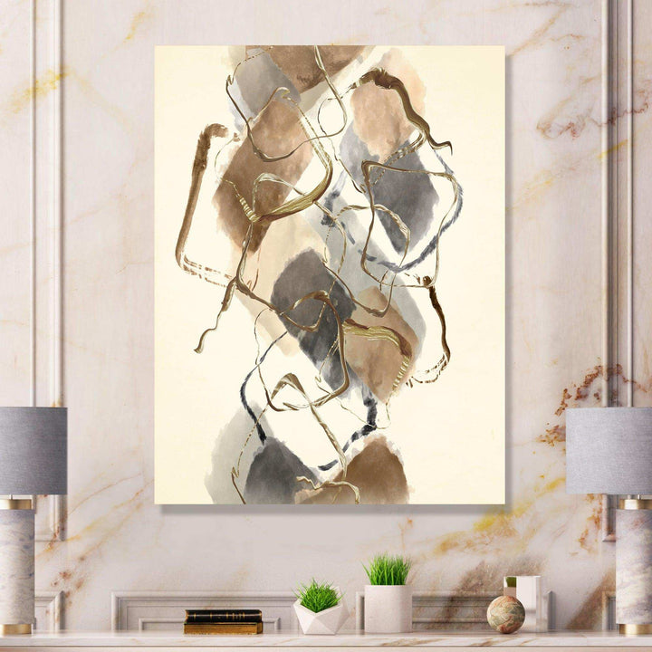 Gold Glam Squares III - Modern Wall Art Prints