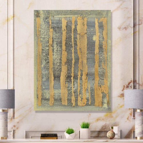Glam Metallic Form IV - Modern Living Room Wall Decor