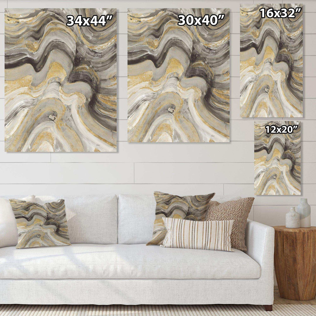 Glam Gold Canion - Modern Living Room Wall Decor