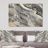 Fire and Ice Minerals II Farmhouse Canvas Artwork - 36x28 - 3 Panels