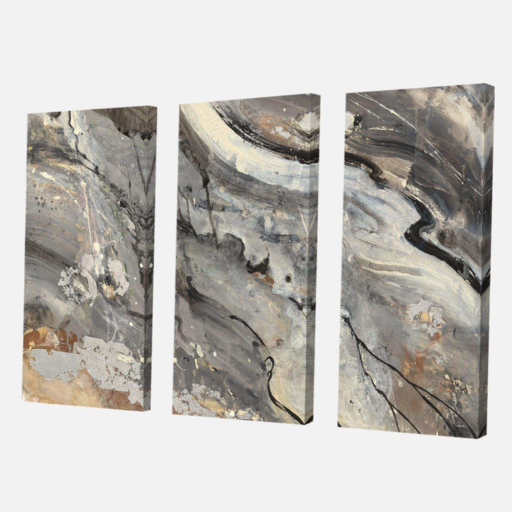 Fire and Ice Minerals II - Abstract Multi-Panels Wall Art 3 Prints
