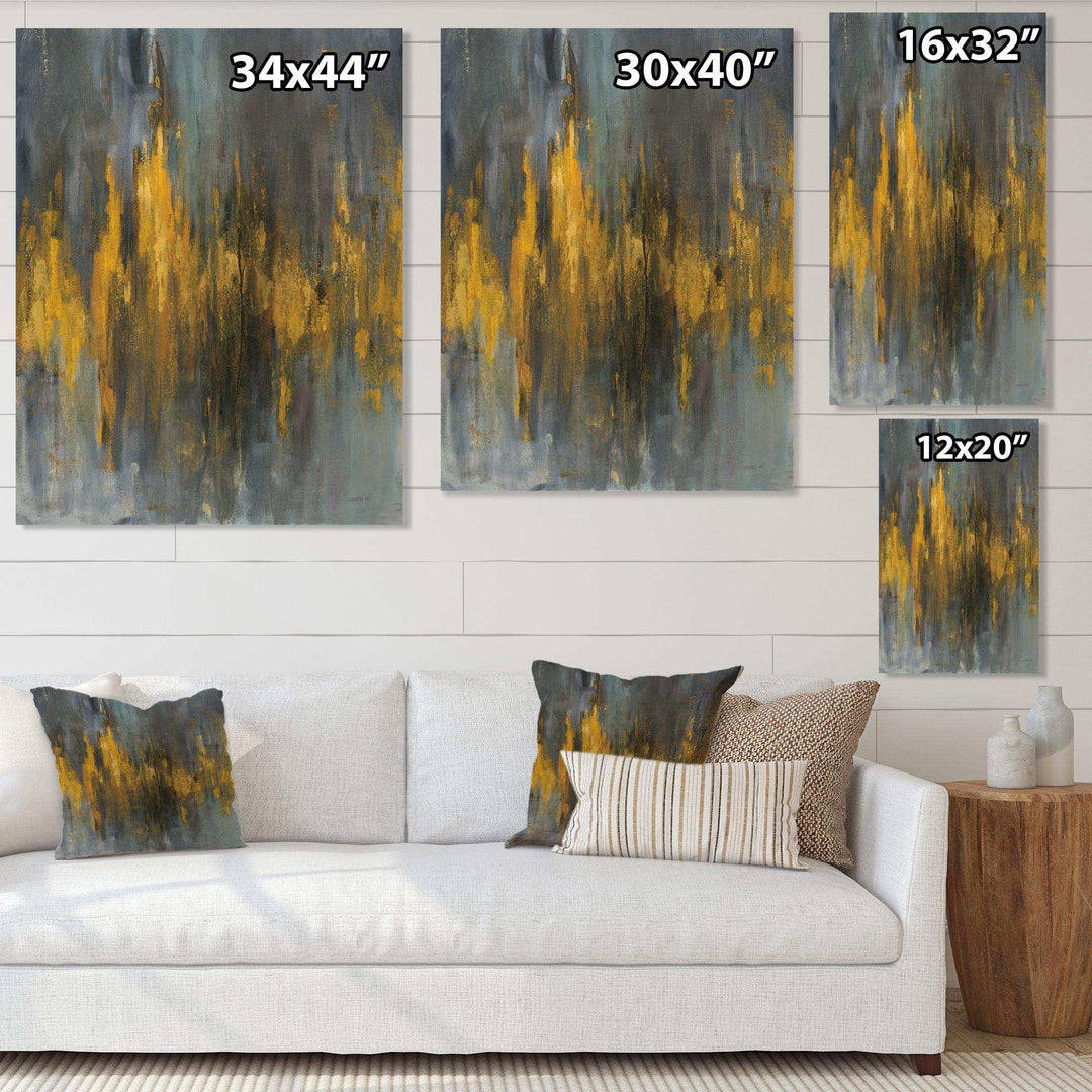 Black and Gold Glam Abstract - Modern Canvas Wall Art
