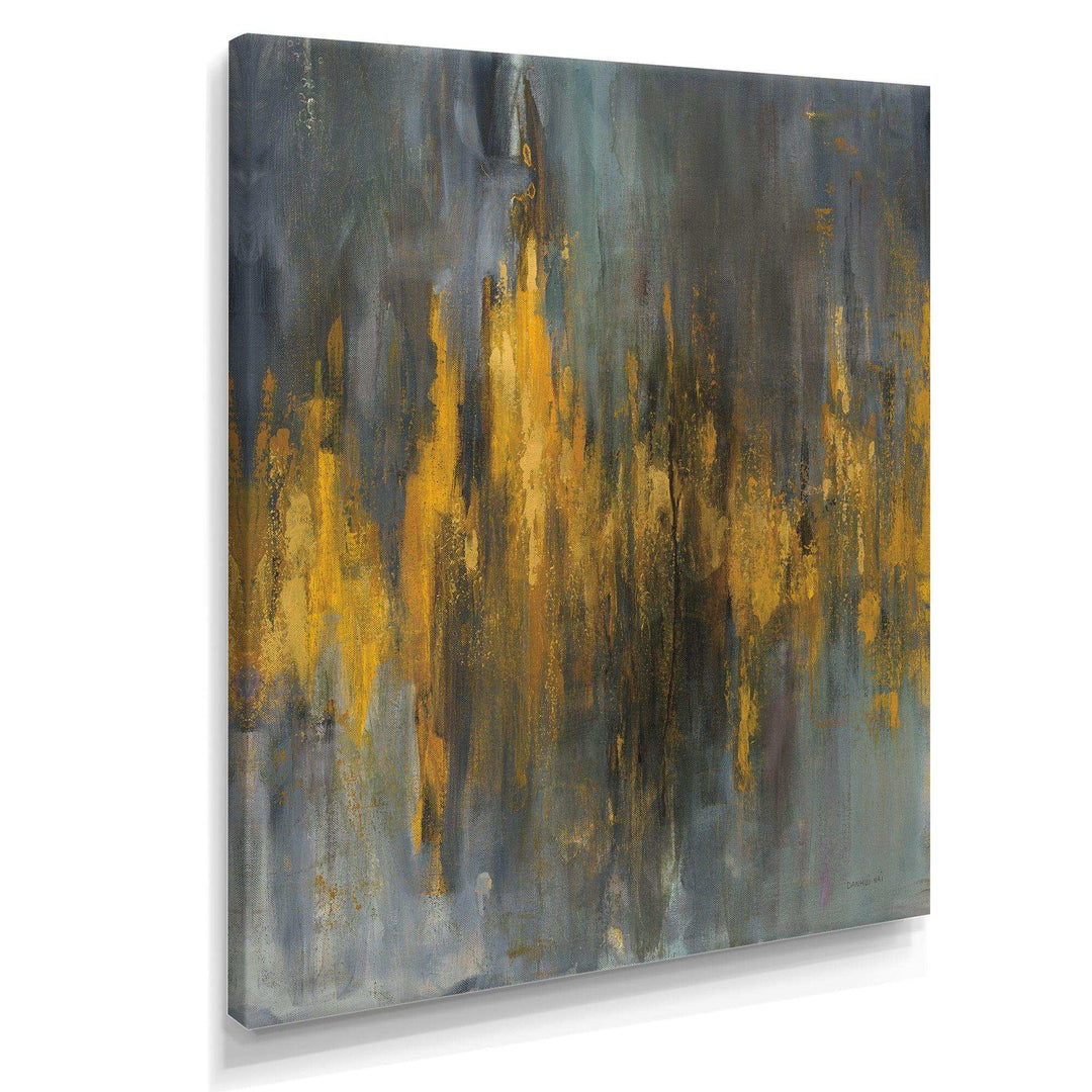 Black and Gold Glam Abstract - Modern Canvas Wall Art