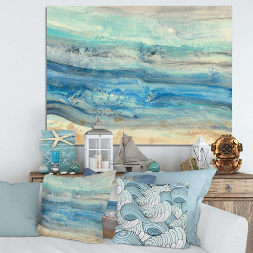 Ocean Mineral Waves - Nautical & Coastal Bedroom Wall Art