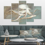 Octopus Treasures from the Sea Multi-Panels